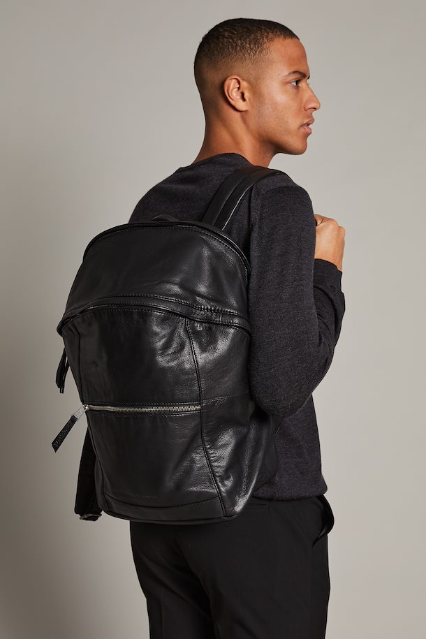 Black MAfixon Daypack Læder Taske – Køb Black MAfixon Daypack Læder Taske fra str. ONE