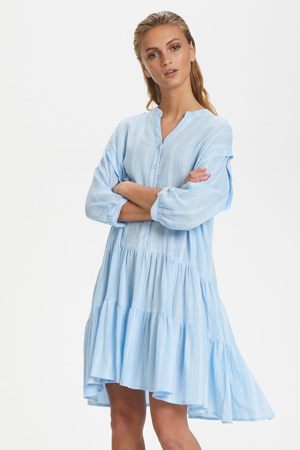 Blue Bell Stripe Dress from Soaked in Luxury – Shop Blue Bell Stripe ...