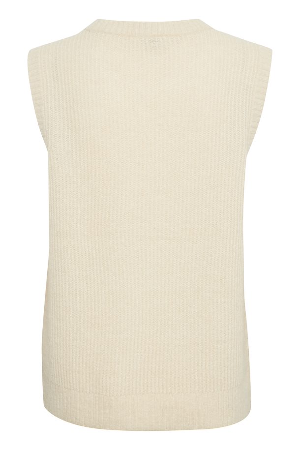 Cadha Vest - Knit Vest in Cream