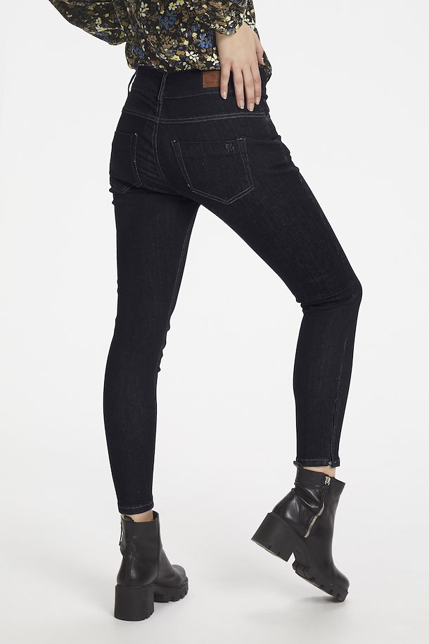 Dark Blue Un Wash Dhtenna 7 8 Curved Jeans From Denim Hunter Shop Dark Blue Un