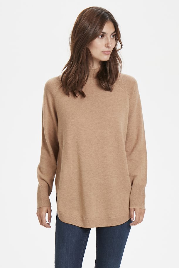 Dark Camel Melange TauraPW Pullover fra Part Two – Køb Dark Camel ...