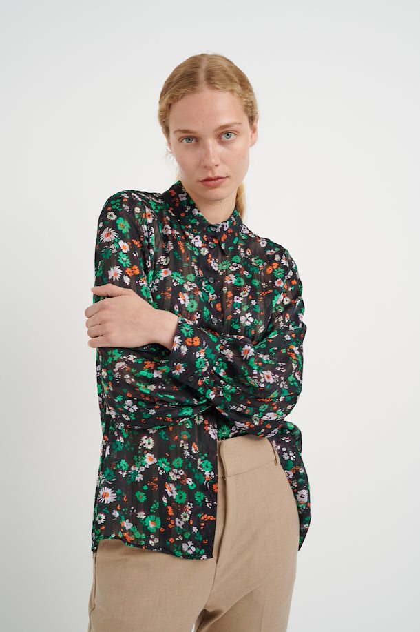 ZARA multi colour floral bodysuit S