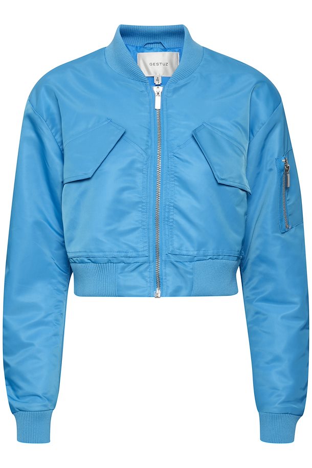Malibu Blue SillesenGZ Bomber jakke fra Gestuz – Køb Malibu Blue Bomber jakke fra str. 34-42 her