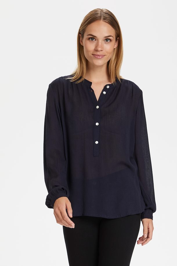 Midnight Marine Blouse with long sleeve from Kaffe – Shop Midnight ...